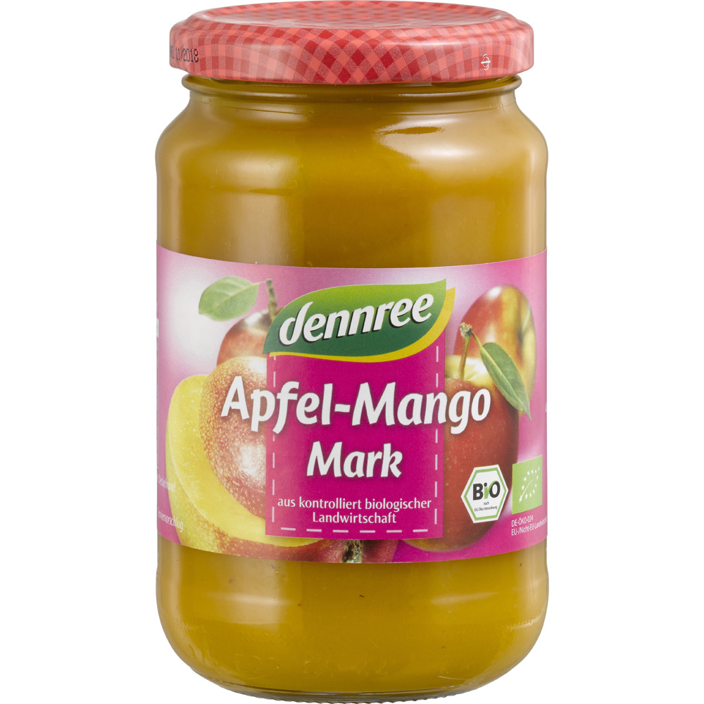 Voćni pire jabuka mango Dennree – 360 g