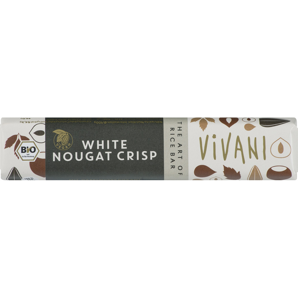 Čokoladica bijela crisp nougat Vivani – 35 g