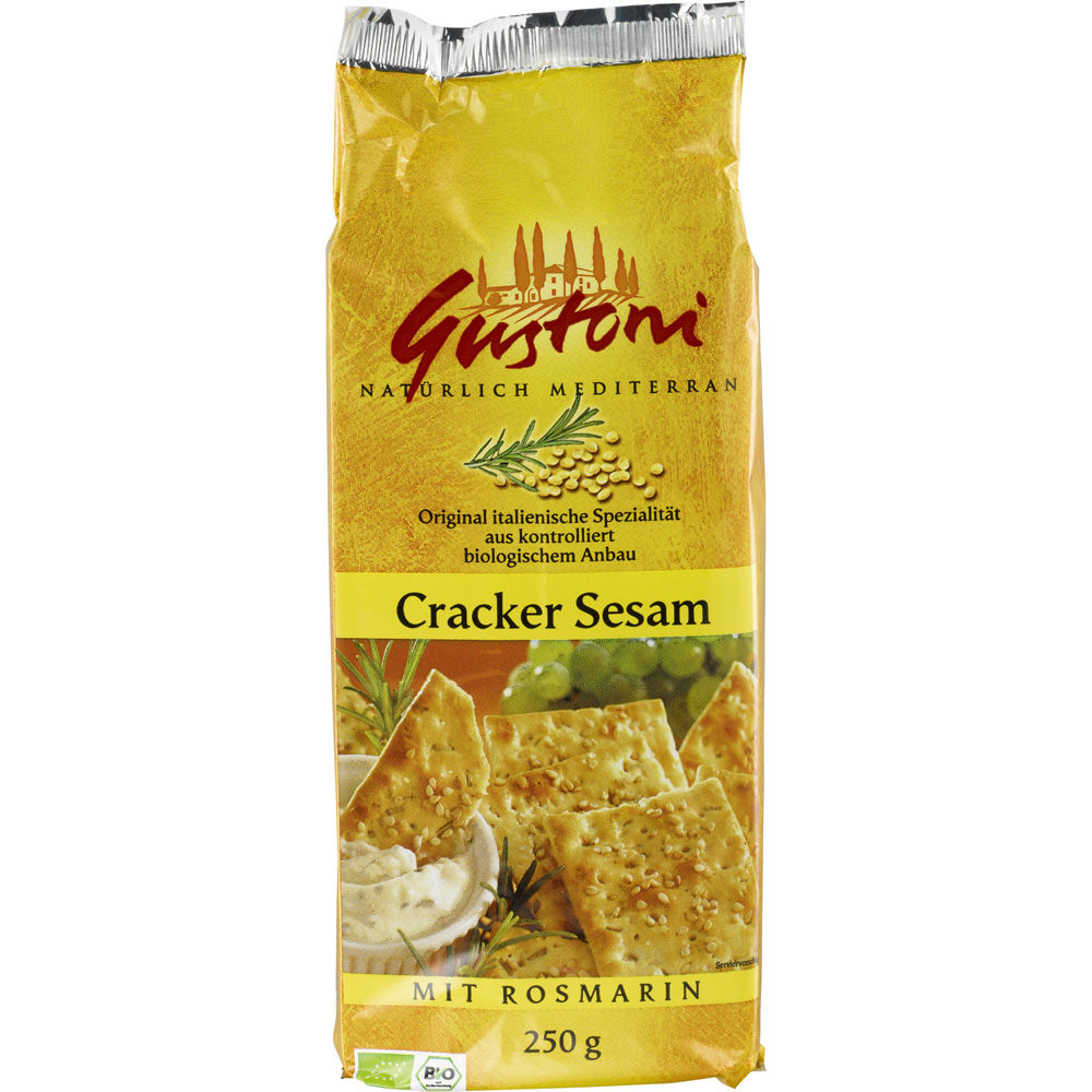 Krekeri sa sezamom i ružmarinom Gustoni – 250 g