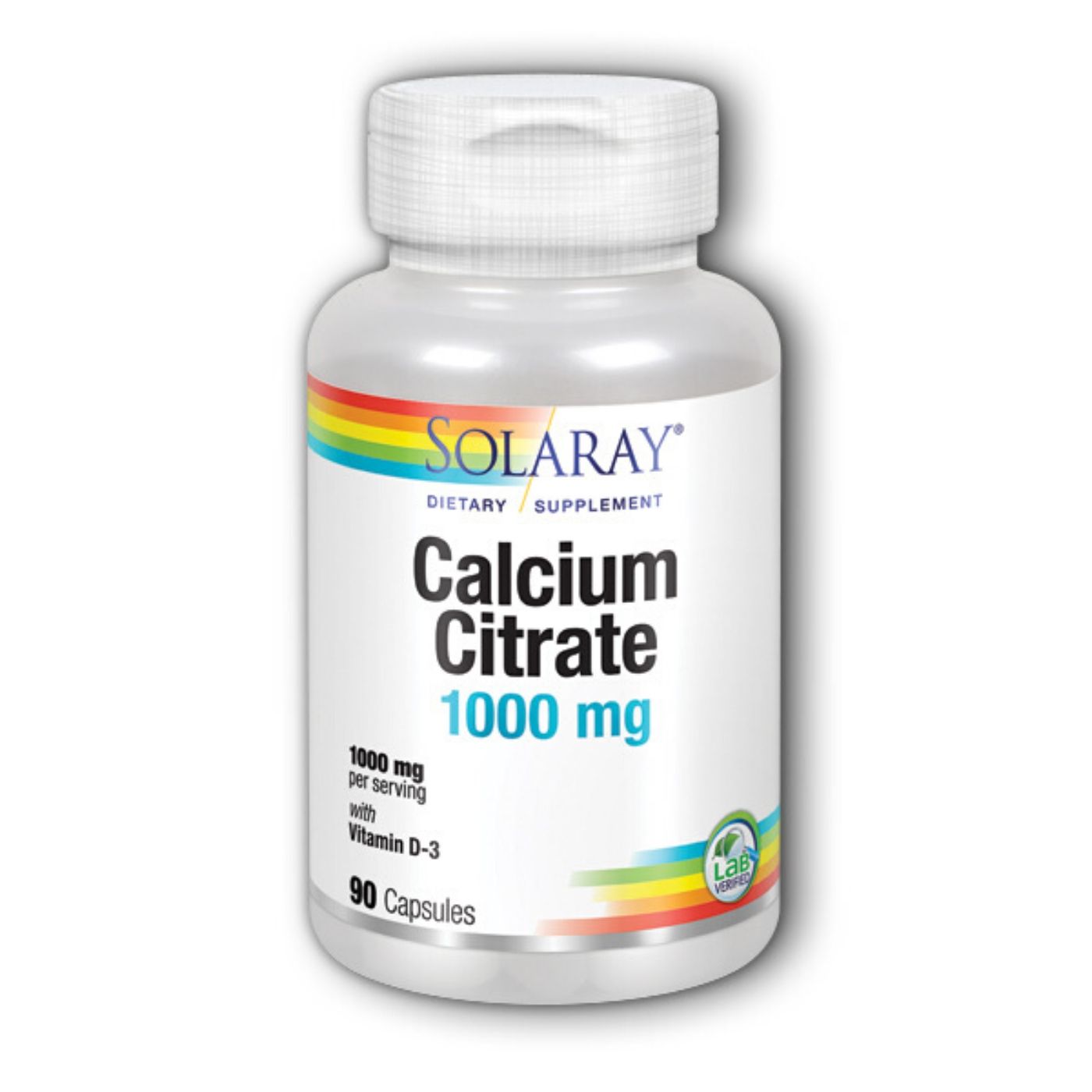 CALCIUM CITRATE + D3 90 ct SOLARAY
