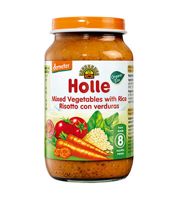 Kašica od miješanog povrća s rižom Holle – 220 g