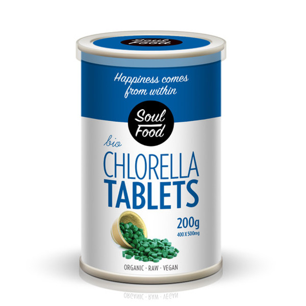 CHLORELLA TABLETE -BIO- SOUL FOOD 200 g